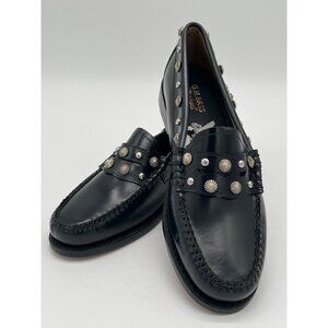 G.H. Bass Weejuns Womens Size 6M Black Studded Loafers Leather